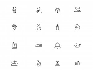 23 Easter Day icon pack 3D Model
