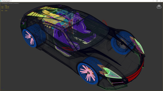 laradesign car model ld1 3D Model .c4d .max .obj .3ds .fbx .stl .blend 