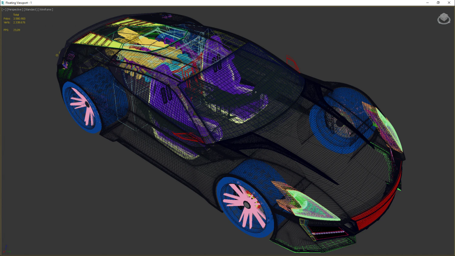 laradesign car model ld1 3D Model .c4d .max .obj .3ds .fbx .stl .blend 