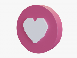 heart cartoon 3D Модель