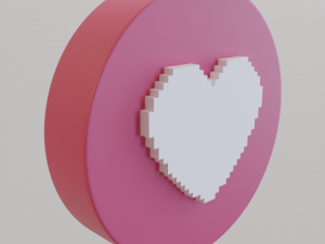 heart cartoon 3D Model
