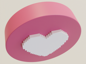 heart cartoon 3D Model