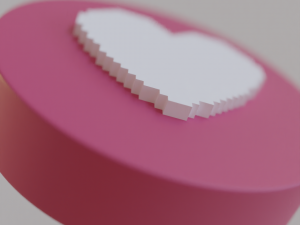 heart cartoon 3D Model