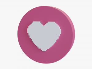 heart cartoon 3D Model