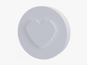 heart cartoon 3D Model