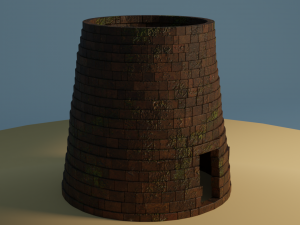 cartoon nuraghe Modelo 3D