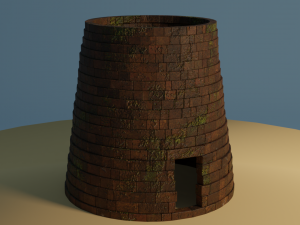 cartoon nuraghe Modelo 3D