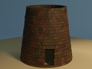 cartoon nuraghe Modelo 3D