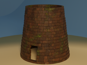 cartoon nuraghe Modelo 3D