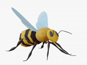bee cartoon 3D 模型