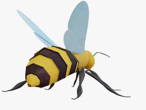 bee cartoon 3D 模型