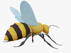 bee cartoon 3D 模型