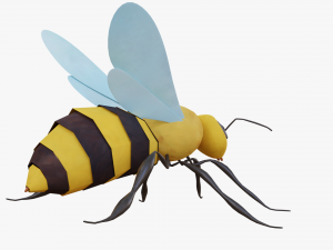 bee cartoon 3D 模型