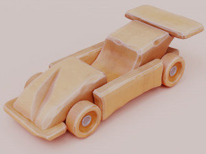 wooden car toy Modelo 3D