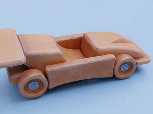 wooden car toy Modelo 3D