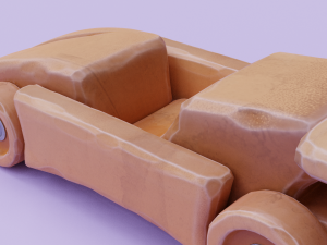 wooden car toy Modelo 3D