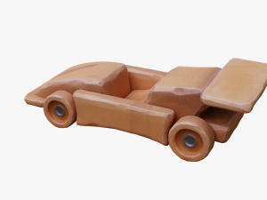 wooden car toy Modelo 3D