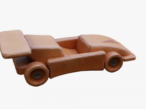 wooden car toy Modelo 3D
