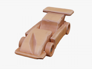 wooden car toy Modelo 3D
