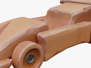 wooden car toy Modelo 3D