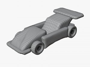 wooden car toy Modelo 3D