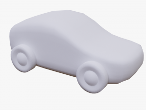 wooden car Modello 3D