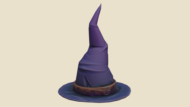 wizard hat Model 3D .c4d .max .obj .3ds .fbx .stl .blend 