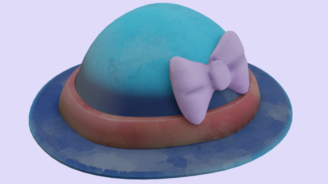 sun hat 3Dモデル .c4d .max .obj .3ds .fbx .stl .blend 
