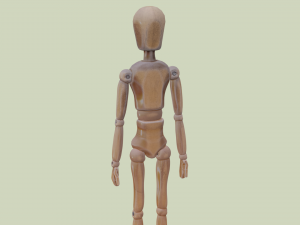 wooden mannequin Modèle 3D