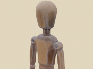 wooden mannequin 3D Модель