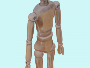 wooden mannequin Modèle 3D