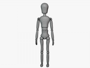 wooden mannequin Modèle 3D