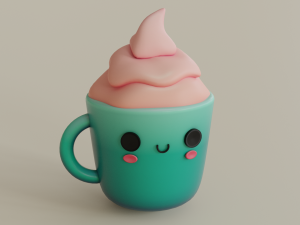 Cartoon mug 3Dモデル