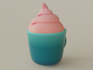 Cartoon mug Modelo 3D