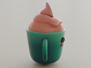 Cartoon mug Modelo 3D