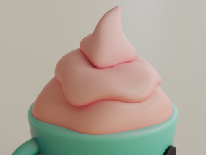 Cartoon mug Modelo 3D