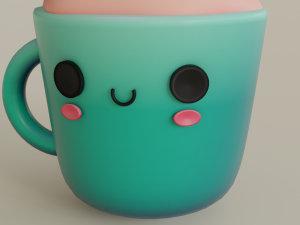 Cartoon mug Modelo 3D