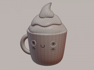 Cartoon mug Modelo 3D