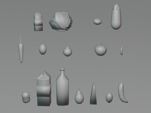 Food low-poly 3D Модель