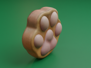 Paw stylized Modello 3D