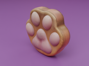 Paw stylized Modello 3D