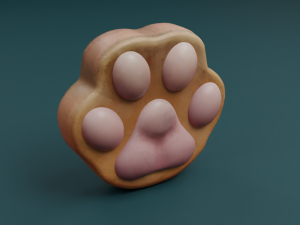 Paw stylized Modello 3D