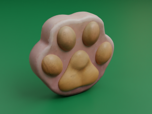 Paw stylized Modello 3D