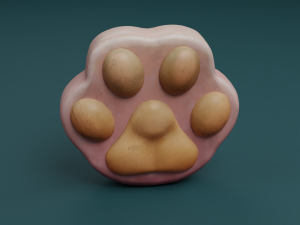 Paw stylized Modello 3D
