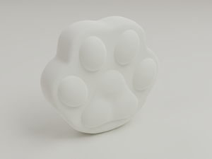 Paw stylized Modello 3D