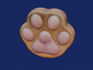 Paw stylized Modello 3D