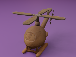 Helicopter cartoon Modelo 3D