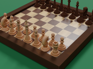 Chess board Modello 3D