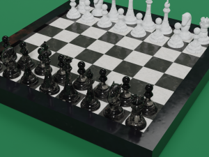 Chess board Modello 3D