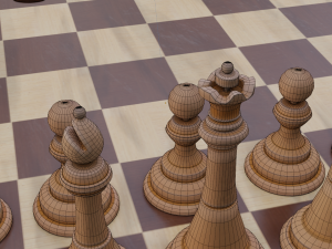 Chess board Modello 3D